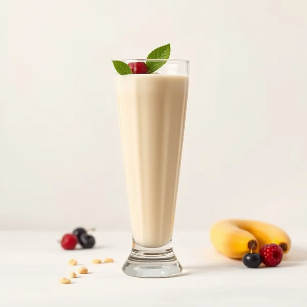 Bio-Bananen- und Dinkelmilch-Smoothie