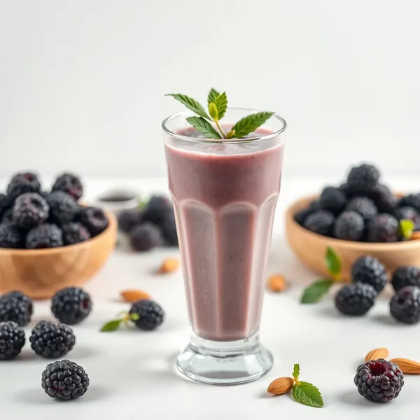 Smoothie Bio de Mûres et Lait d'Amande