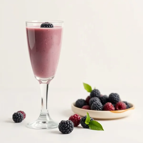 Smoothie au Lait de Cajou et Mûres Bio