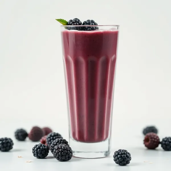 Smoothie au Lait d'Avoine et Mûres Biologiques