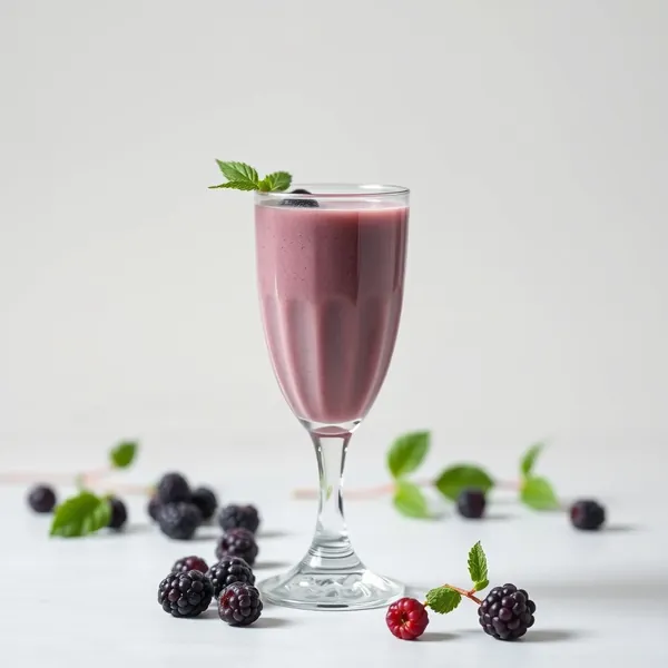 Batido de Leche de Guisante y Mora Orgánica