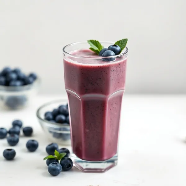 Batido de Café Frío con Arándanos Orgánicos