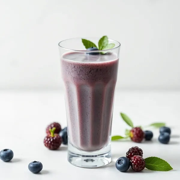 Smoothie Bio de Myrtille et Matcha