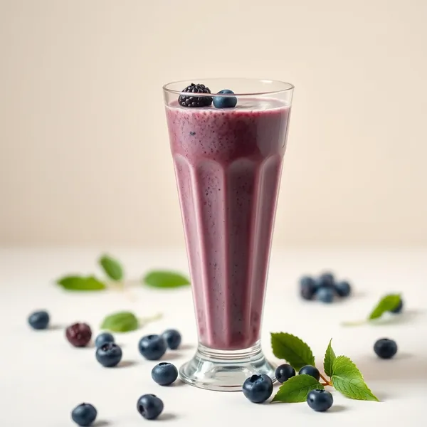 Bio Blaubeer Erbsenmilch Smoothie