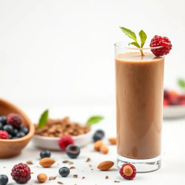 Smoothie de Poudre de Cacao et Lait d'Amande Bio