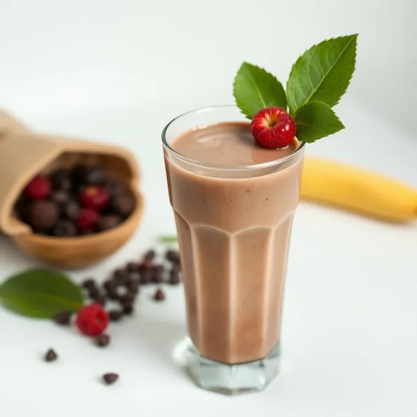 Smoothie de Cacao en Poudre et Lait de Cajou Bio