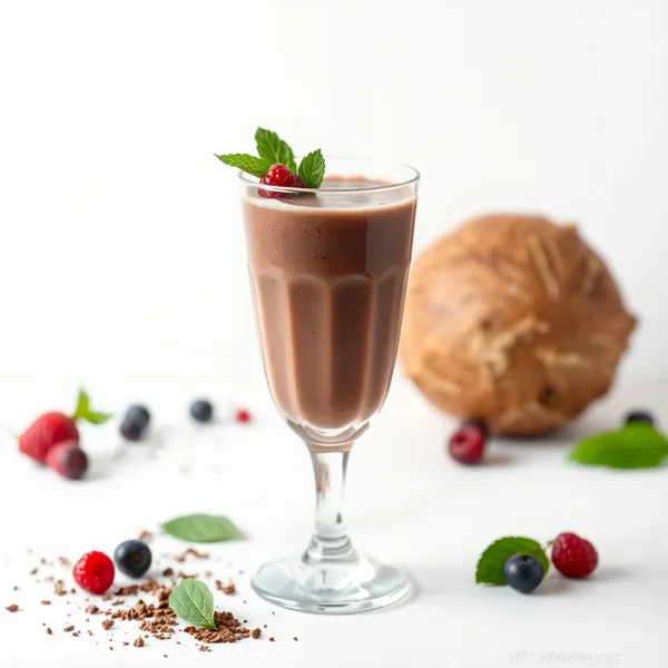Smoothie de Poudre de Cacao Bio et Eau de Coco
