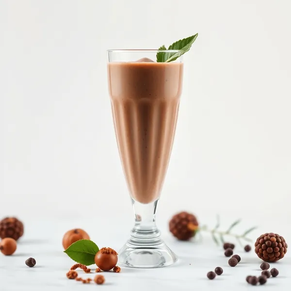 Smoothie de Cacao en Poudre et Lait de Noisette Bio