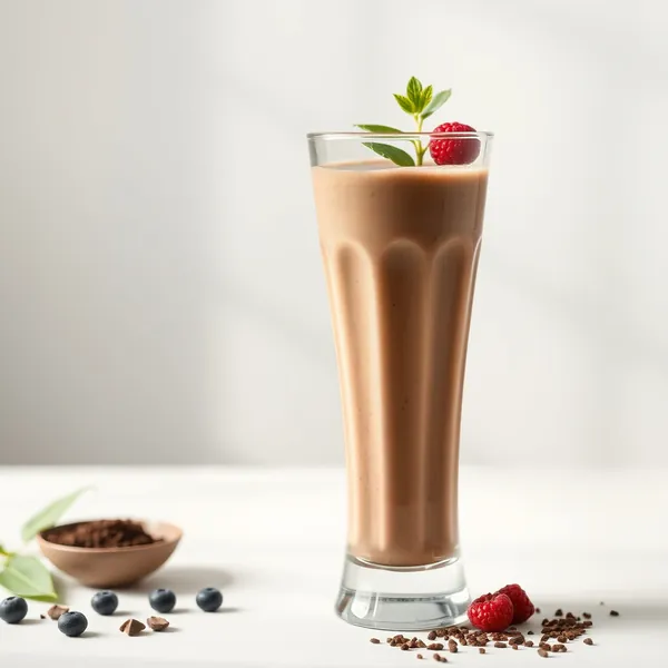 Smoothie de Cacau em Pó e Leite de Cânhamo