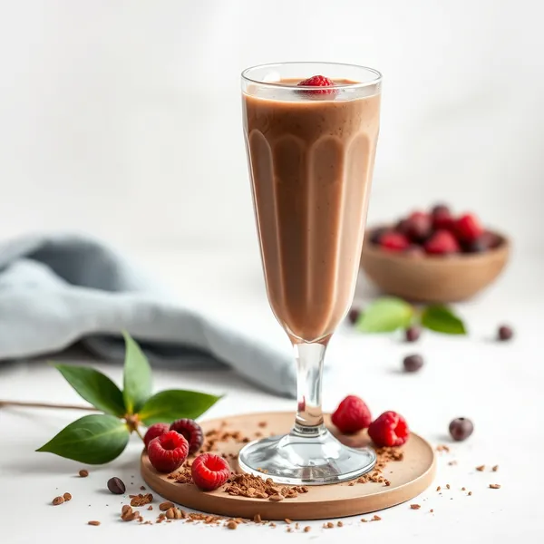 Smoothie de Cacao en Poudre et Lait de Pois Bio