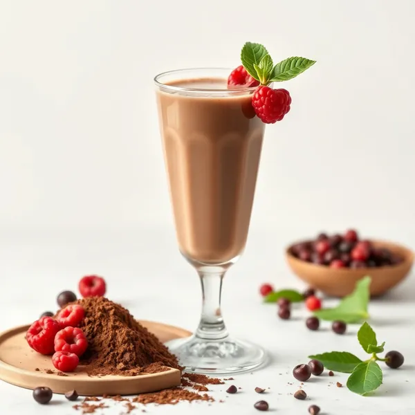 Smoothie de Poudre de Cacao et de Lait de Soja Bio