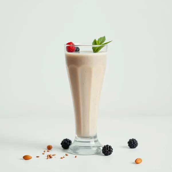 Bio-Smoothie aus Chia-Samen, Mandeln und Kokosmilch
