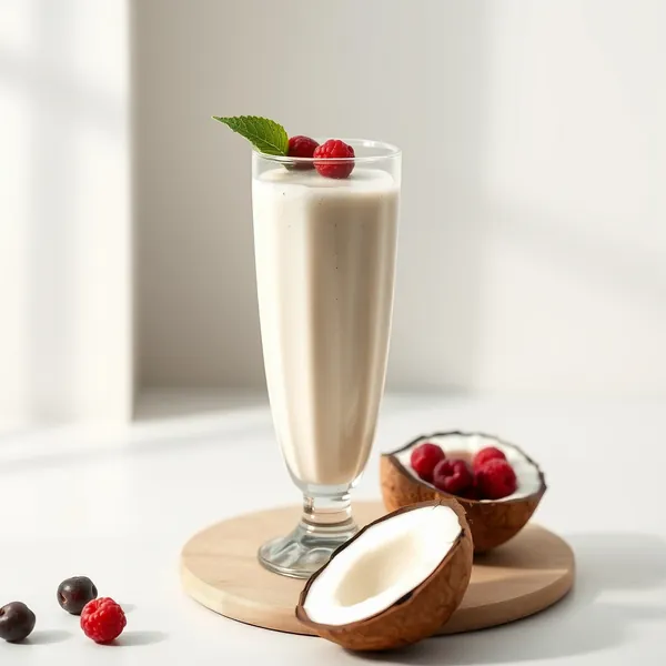 Smoothie de Leite de Coco e Cannabis Orgânico