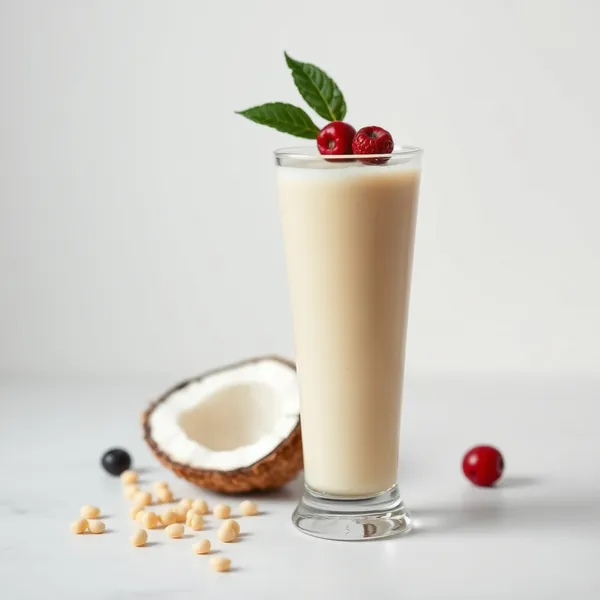 Smoothie de Leite de Coco e Guisante Orgânico