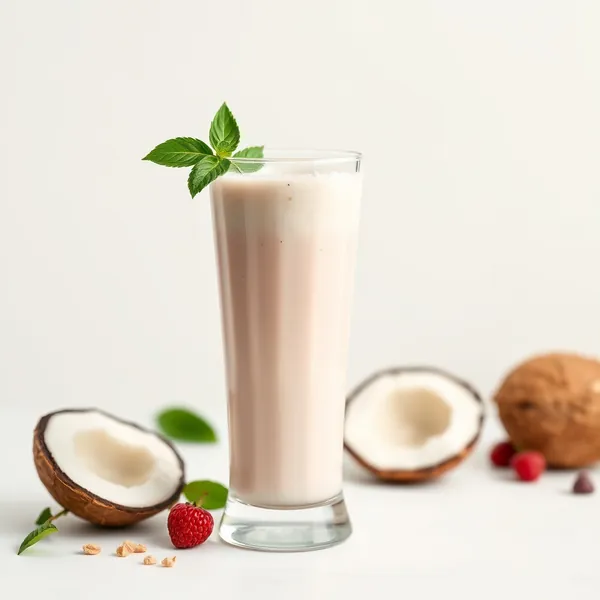 Smoothie aus Kokosmilch und Dinkel Bio