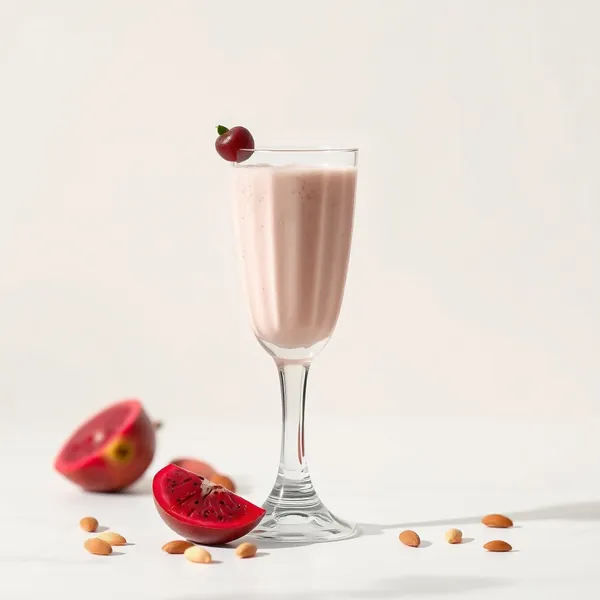 Smoothie Orgânico de Fruta Dragão, Amêndoa e Leite de Coco