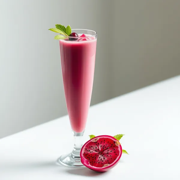 Batido de Dragonfruit Orgánico con Leche de Arroz