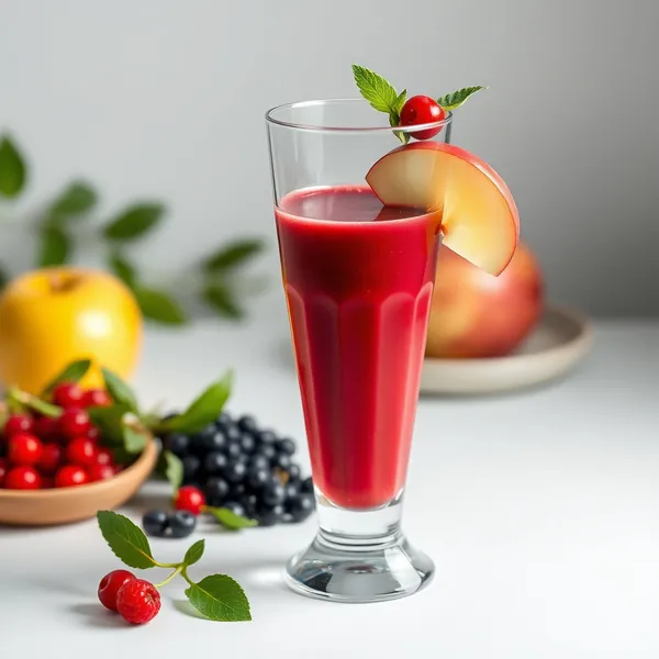 Smoothie de Jus de Pomme et de Baies Goji Bio