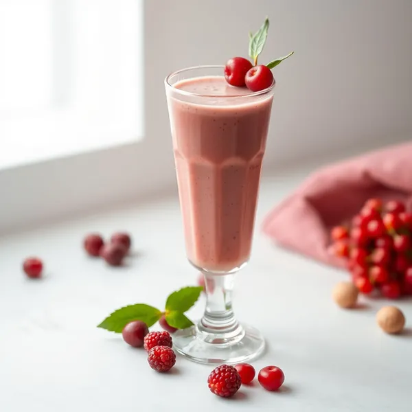 Smoothie de Leite de Avelã e Goji Orgânico