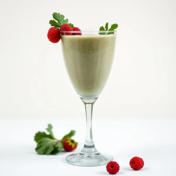 Organic Kale Kefir Milk Smoothie