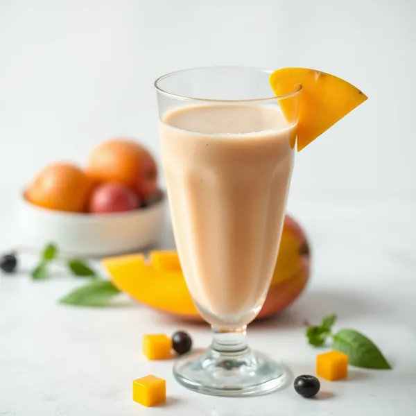 Smoothie aus Bio-Mango und Kefir