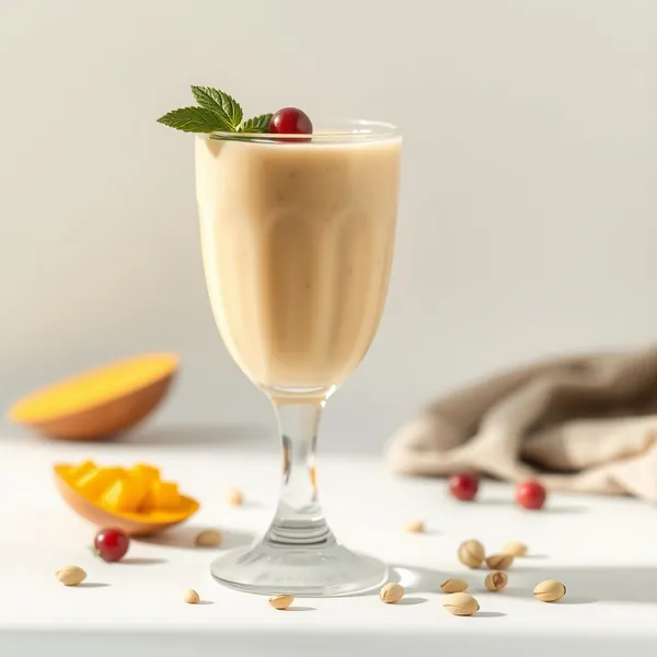 Smoothie aus Mango und Pistazienmilch Bio