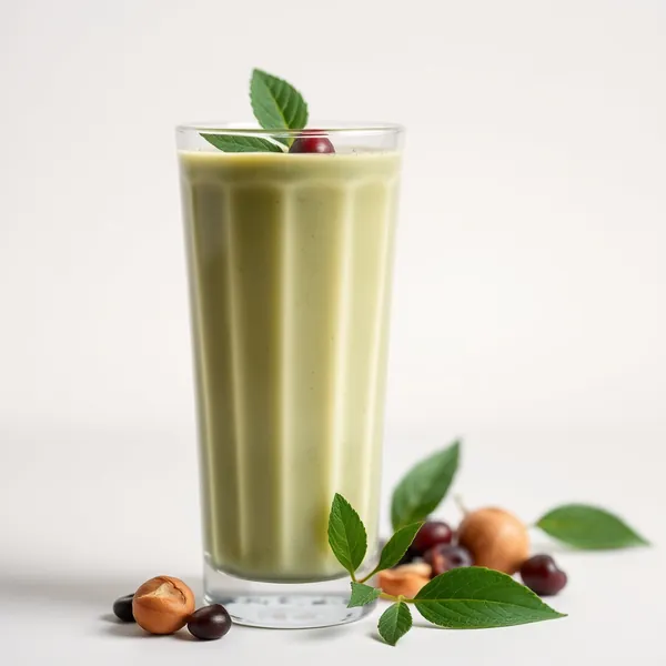 Smoothie Orgânico de Matcha e Leite de Avelã