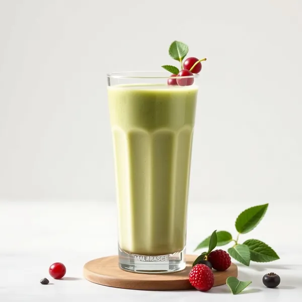 Smoothie de Leite de Macadamia e Matcha Orgânico