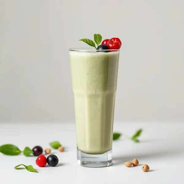 Batido Orgánico de Matcha y Leche de Guisante