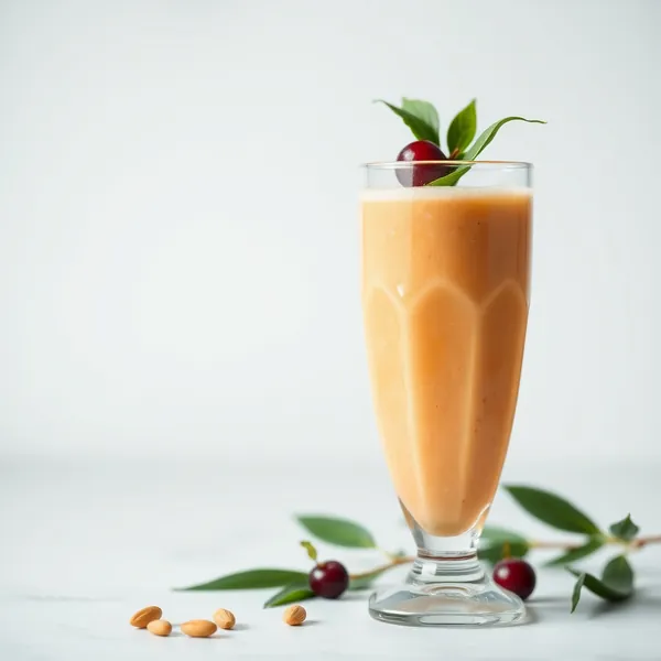 Smoothie Organique de Papaye, Amande et Lait de Coco