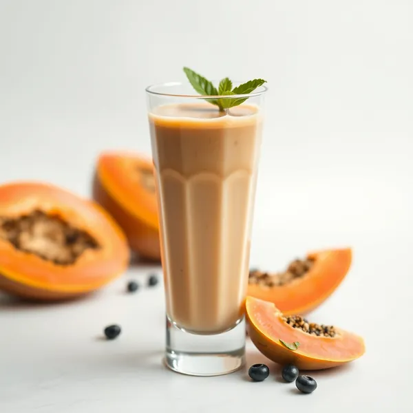 Organic Papaya Pea Milk Smoothie