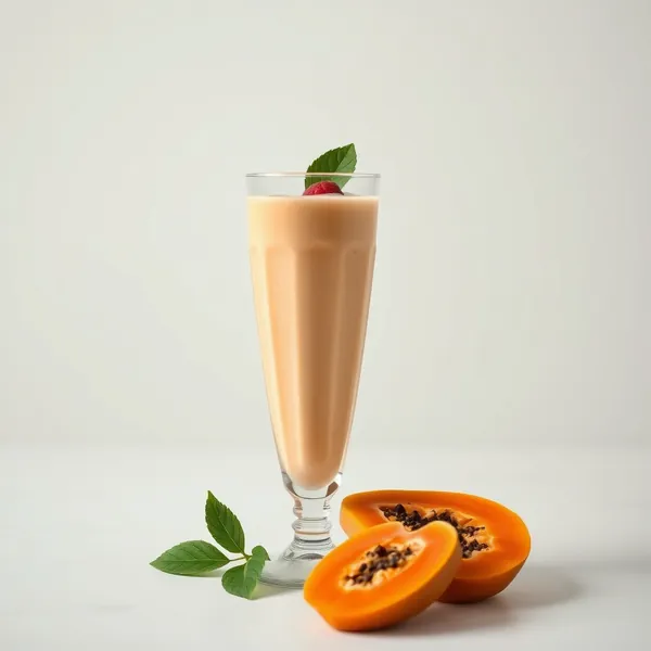 Organic Papaya Rice Milk Smoothie