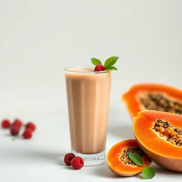 Smoothie de Papaya e Leite de Espelta Orgânico