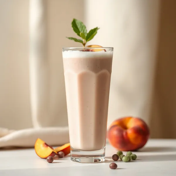 Organic Peach Pea Milk Smoothie