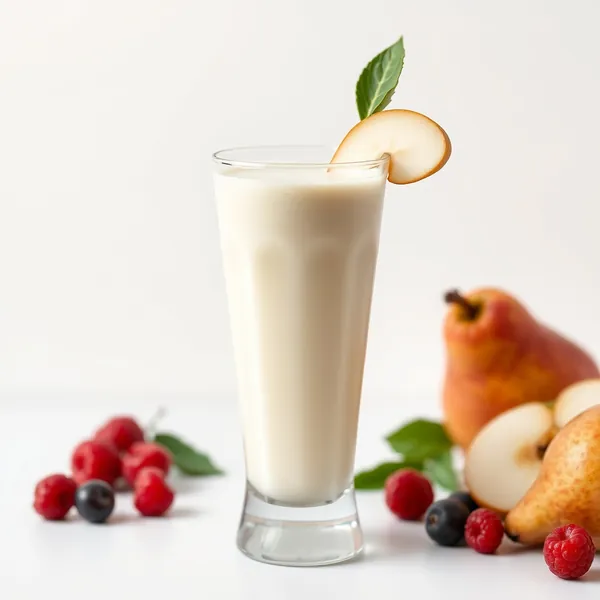 Smoothie aus Bio-Birne und Kefir