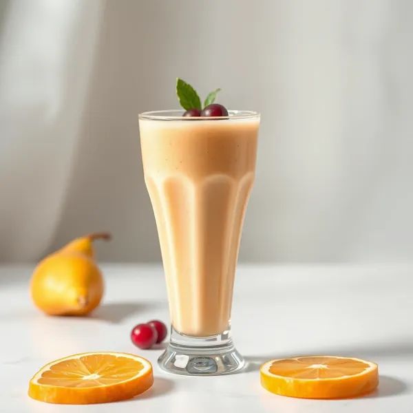 Smoothie de Jus de Poire et d'Orange Bio