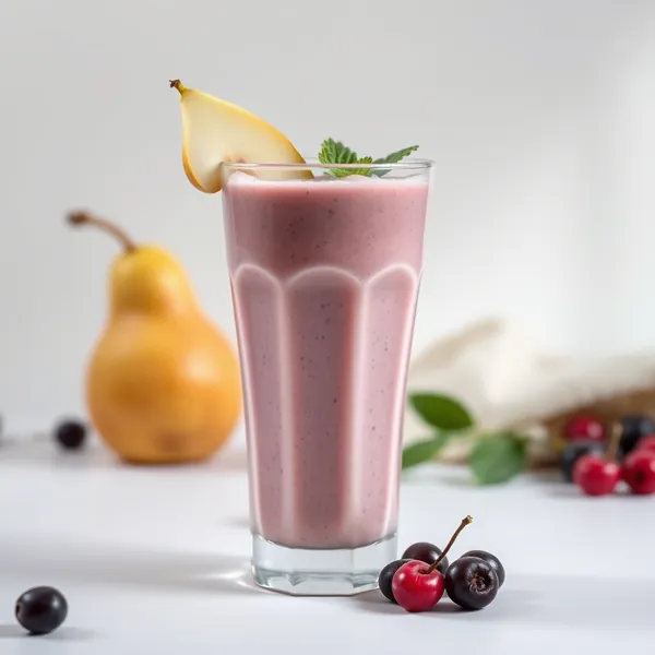 Batido de Pera e Leite de Soja Orgânico