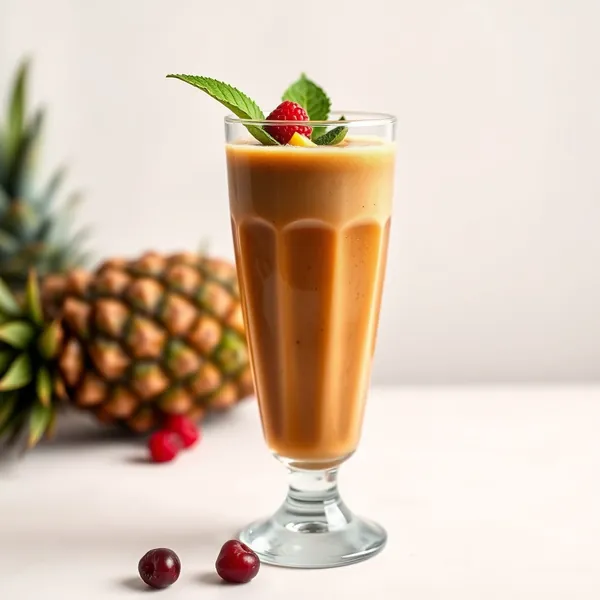 Batido de Café Frío con Piña Orgánica
