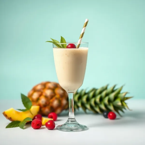 Smoothie Ananas et Lait de Chanvre Bio