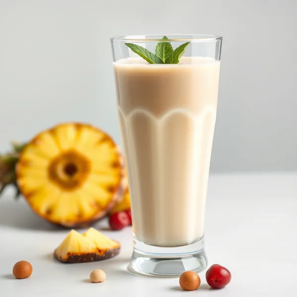Smoothie de Abacaxi e Leite de Macadamia Orgânico