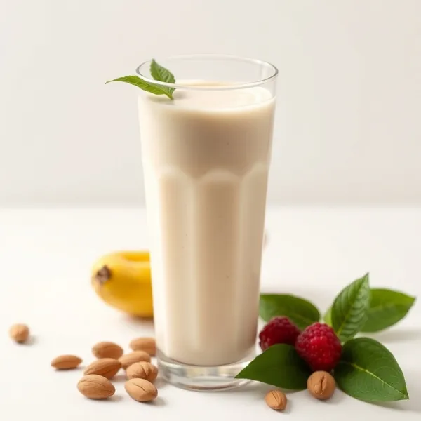 Batido de Leite de Amêndoa e Proteína Orgânica
