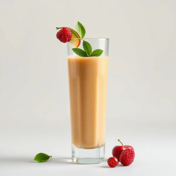 Smoothie de Suco de Maçã e Proteína Orgânica