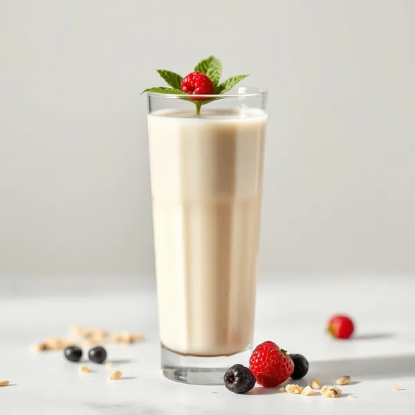 Smoothie au Lait de Riz et Protéine Organique