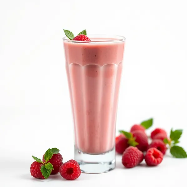 Organic Raspberry Rice Milk Smoothie