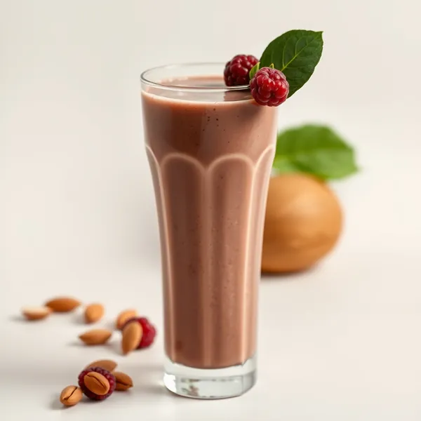 Smoothie Orgânico de Espinafre, Amêndoas e Leite de Coco