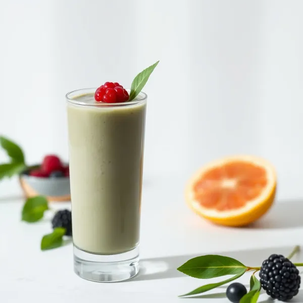 Smoothie de Leite de Cânhamo e Spirulina Orgânica