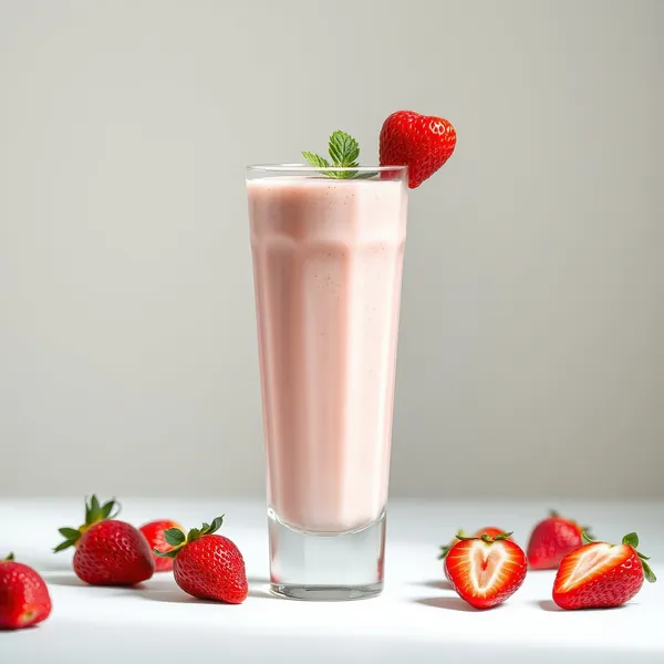 Bio Erdbeer Kefir Milch Smoothie