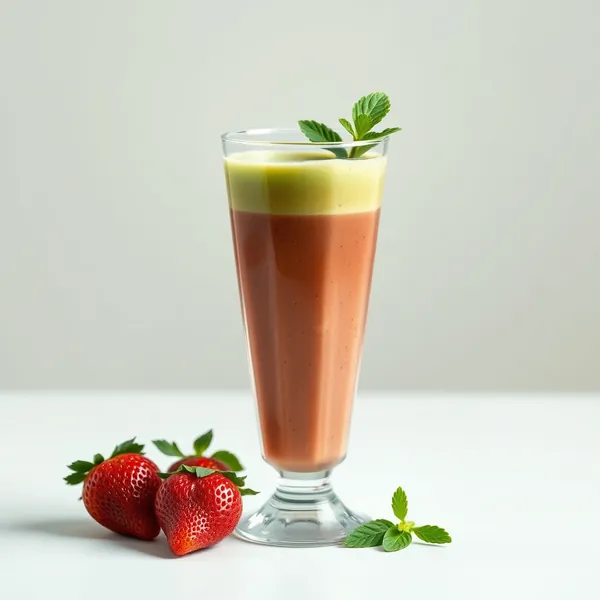 Batido Orgânico de Morango e Matcha