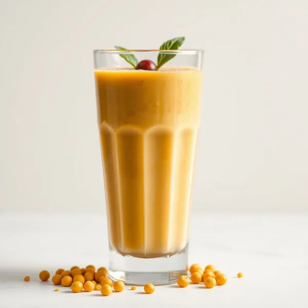 Batido de Leche de Guisante y Cúrcuma Orgánica