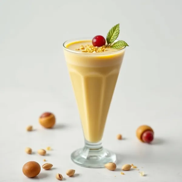 Smoothie de Leite de Pistache e Cúrcuma Orgânica